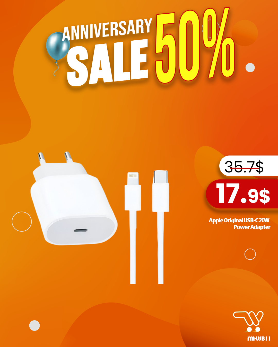 Apple Original USB-C 20W Power Adapter
