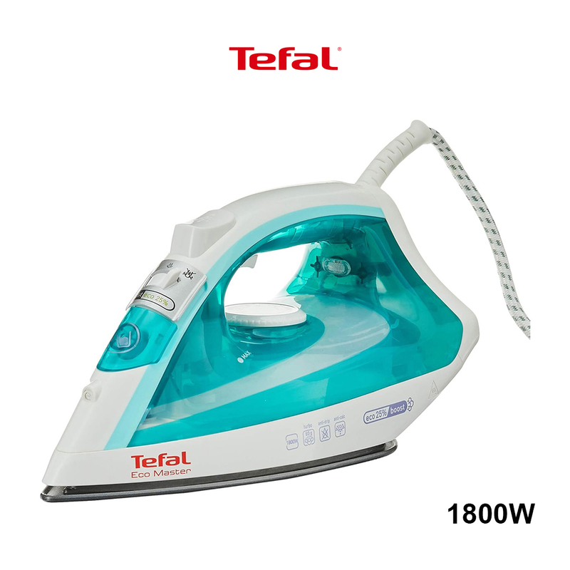 Tefal ECOMASTER FV1721M0 Steam Iron 1800W – Steam Boost Power, Vertical Steaming