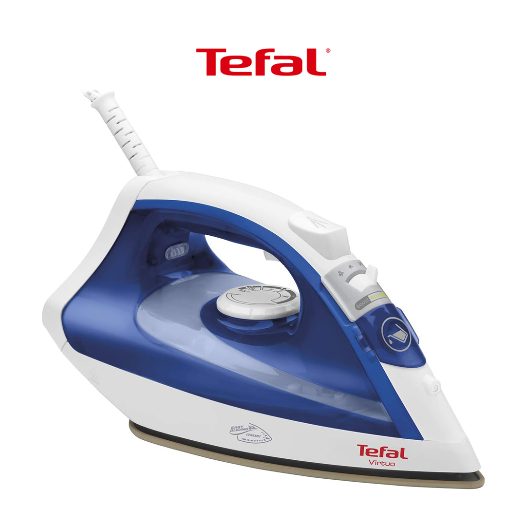 TEFAL VIRTUO Steam Iron FV1734M0 โ 1800W Powerful Performance | 200ml Water Tank TEFAL VIRTUO Steam Iron FV1734M0 โ 1800W Powerful Performance | 200ml Water Tank