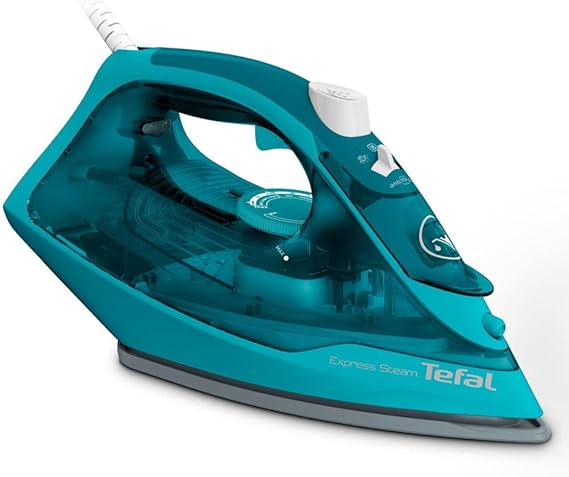 Tefal FV2867E0 Steam Iron, Powerful 2500W for Fast Heating, Durable Ceramic Soleplate, Precision Tip for Easy Glide, Anti-Drip & Anti-Scale System, Large Water Tank, and Efficient Steam Boost Tefal FV2867E0 Steam Iron, Powerful 2500W for Fast Heating, Durable Ceramic Soleplate, Precision Tip for Easy Glide, Anti-Drip & Anti-Scale System, Large Water Tank, and Efficient Steam Boost