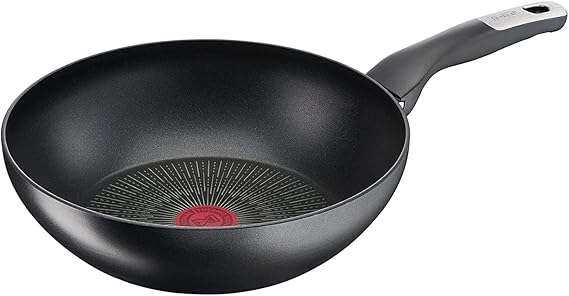 Tefal G2551902 G6 Unlimited Wokpan 28 cm, Non-Stick Ceramic Coating, Thermo-Signal Technology for Precise Cooking, Scratch-Resistant, Dishwasher Safe, Suitable for All Heat Sources Including Induction Tefal G2551902 G6 Unlimited Wokpan 28 cm, Non-Stick Ceramic Coating, Thermo-Signal Technology for Precise Cooking, Scratch-Resistant, Dishwasher Safe, Suitable for All Heat Sources Including Induction