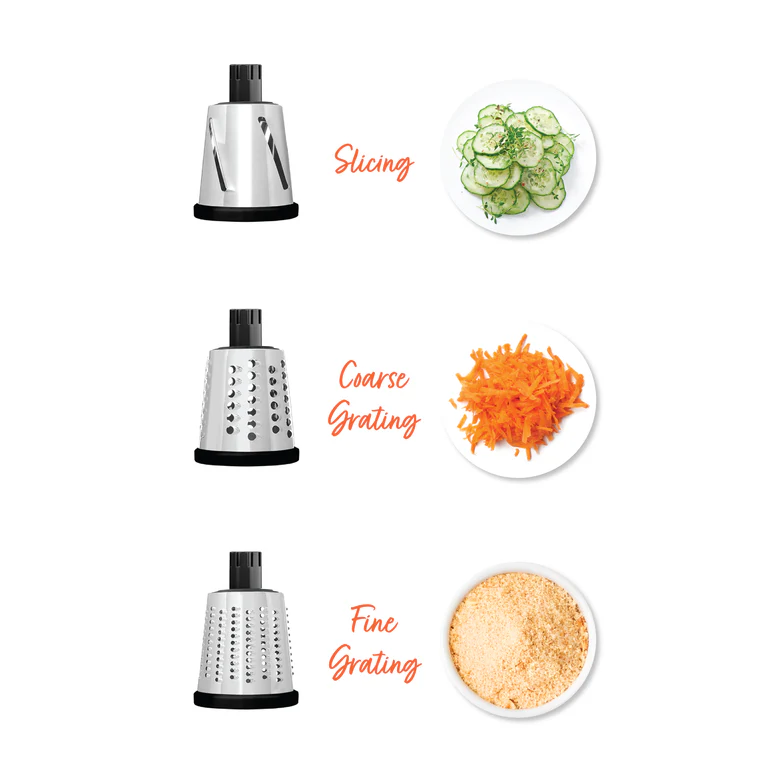 Nutricook 3-In-1 Grater โ Essentials, NC-RG150 | Manual Multi-Function Nutricook 3-In-1 Grater โ Essentials, NC-RG150 | Manual Multi-Function