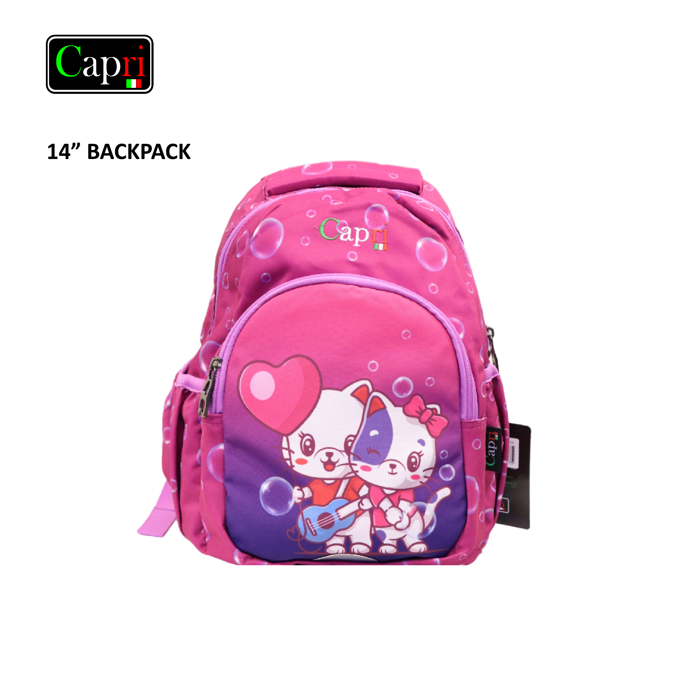 Capri Cute Kitten School Backpack Capri Cute Kitten School Backpack
