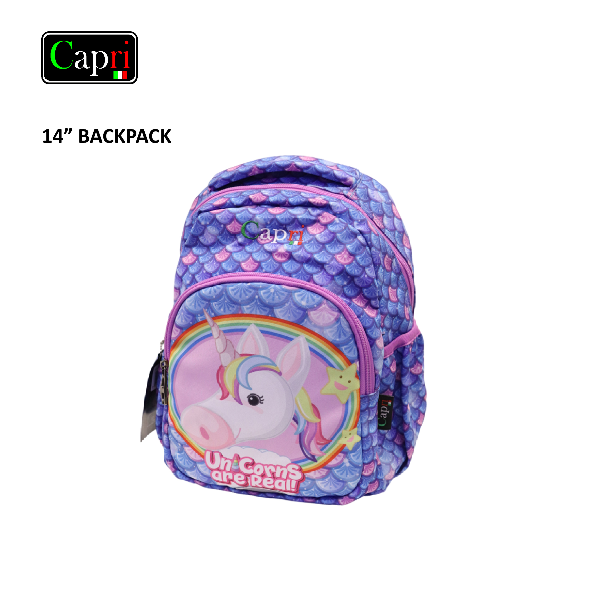 Capri Unicorns are Real School Backpack
