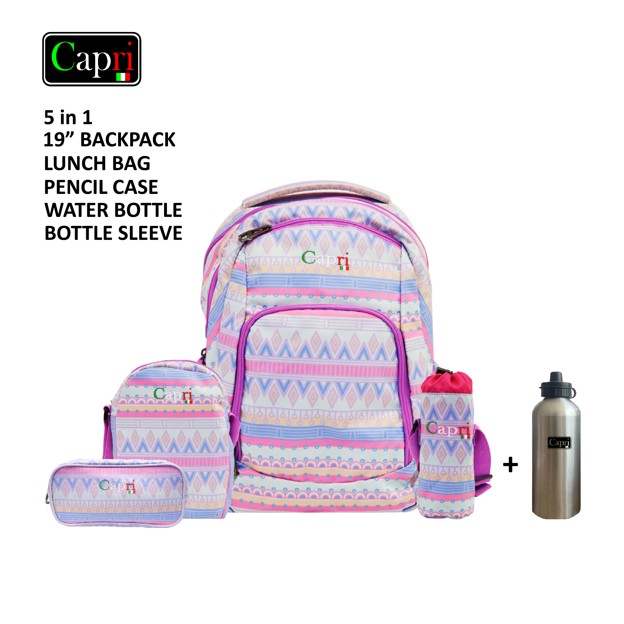 Capri Bestie Collection - Combo Set 4-In-1 + Free Aluminum Bottle Capri Bestie Collection - Combo Set 4-In-1 + Free Aluminum Bottle