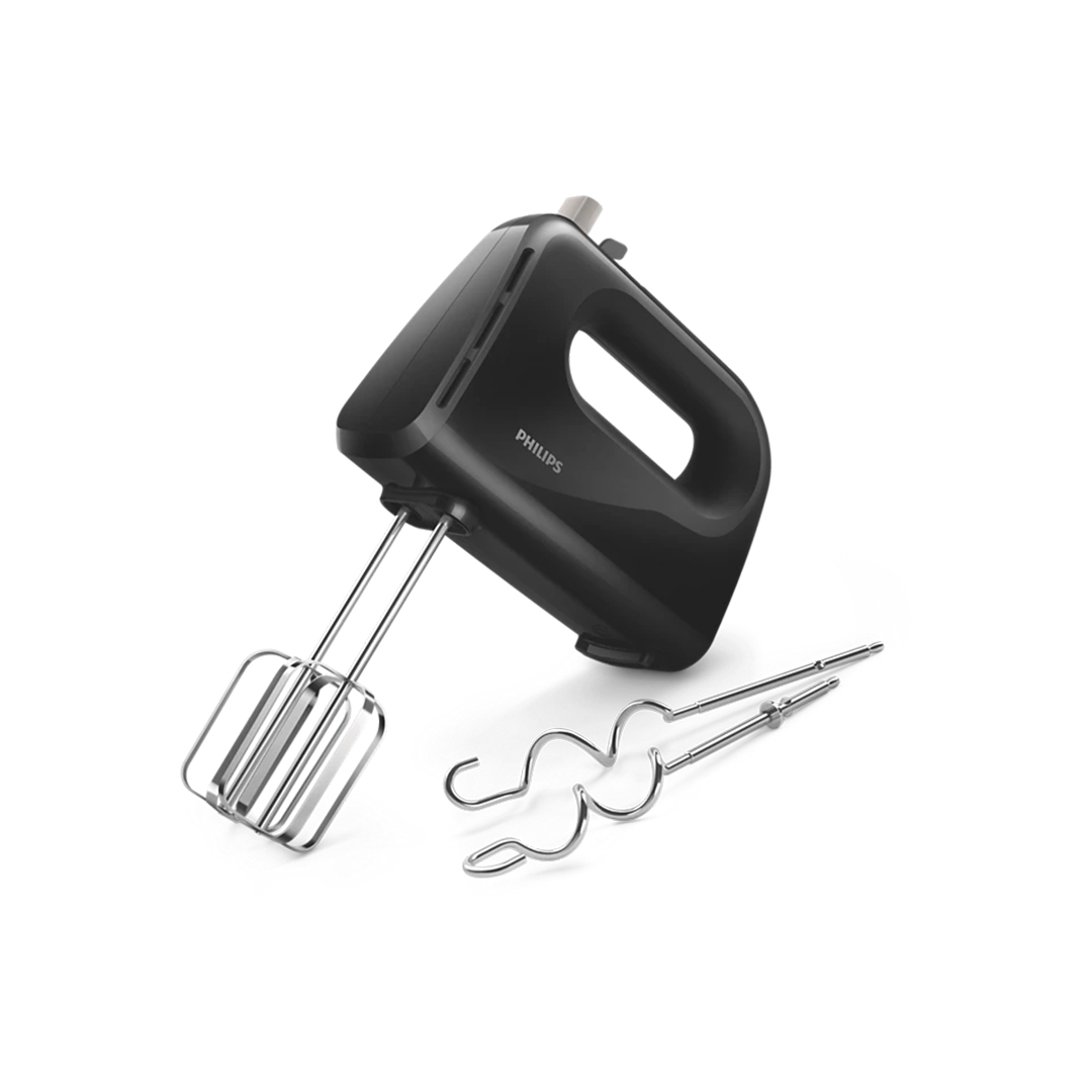 Philips 5 Speed Daily Collection Mixer HR3704, 300W Motor, Easy to Use Hand Mixer with 2 Beaters and 2 Dough Hooks, Lightweight Design for Effortless Mixing, Ideal for Baking and Food Preparation