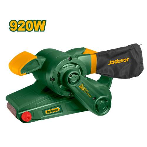 Jadever JDBA15921 920W Heavy-Duty Electric Belt Sander – Variable 150–270 m/min Speed, 533×76mm Sanding Belt, Quick-Release Belt Change System