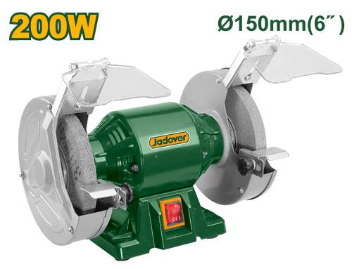 JDBG1A1501 Heavy-Duty Bench Grinder – 200W Motor, 2900RPM High-Speed Operation, 150mm Grinding Wheels, Adjustable Work Rest, Durable Aluminum Base JDBG1A1501 Heavy-Duty Bench Grinder – 200W Motor, 2900RPM High-Speed Operation, 150mm Grinding Wheels, Adjustable Work Rest, Durable Aluminum Base