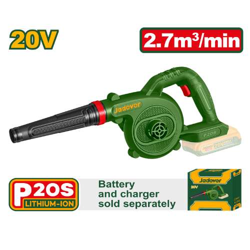 JDBLP512 20V Cordless Leaf Blower โ Powerful 18,000rpm Motor, 2.7mยณ/min Max Air Volume, Lightweight Handheld Blower for Garden, Yard, and Outdoor Cleaning JDBLP512 20V Cordless Leaf Blower โ Powerful 18,000rpm Motor, 2.7mยณ/min Max Air Volume, Lightweight Handheld Blower for Garden, Yard, and Outdoor Cleaning