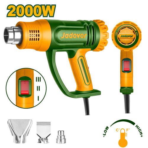 JDHG1520 2000W Professional Heat Gun – Adjustable Temperature 50–450°C / 50–550°C, Multi-Speed Airflow 300/450 L/min, Precision Rotating Temperature Control JDHG1520 2000W Professional Heat Gun – Adjustable Temperature 50–450°C / 50–550°C, Multi-Speed Airflow 300/450 L/min, Precision Rotating Temperature Control