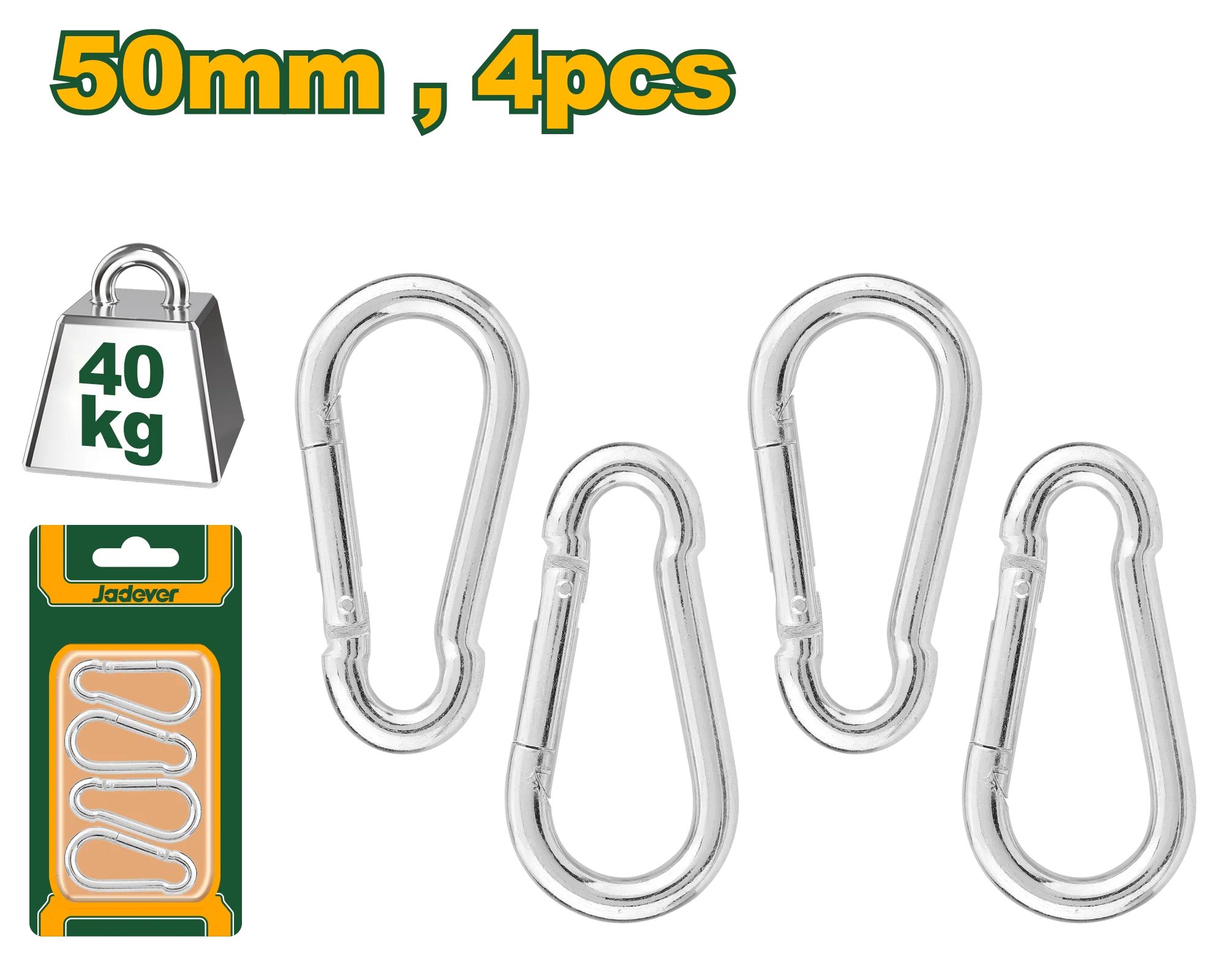 Jadever JDQL2K02 – 4 Pcs 50mm Carbon Steel Quick Link Set | Working Load Limit: 40kg | Heavy-Duty Durable Steel Construction | Corrosion-Resistant Finish Jadever JDQL2K02 – 4 Pcs 50mm Carbon Steel Quick Link Set | Working Load Limit: 40kg | Heavy-Duty Durable Steel Construction | Corrosion-Resistant Finish