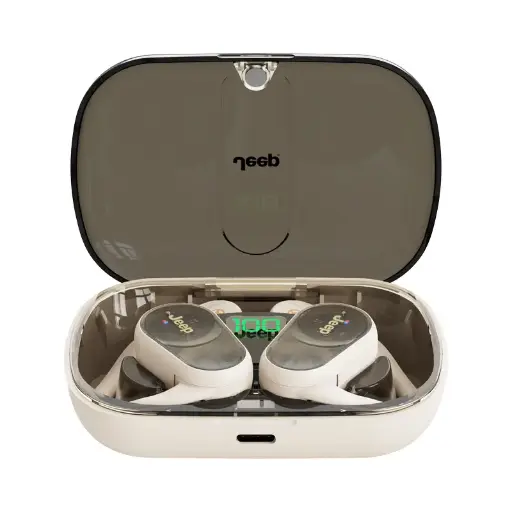 Jeep Ear-hook Bluetooth Headset Open Type True Wireless JPEC016 – OWS Sport Earphones with 14mm Speaker, Bluetooth 5.3, Secure Fit, 3 Hours Music Playtime