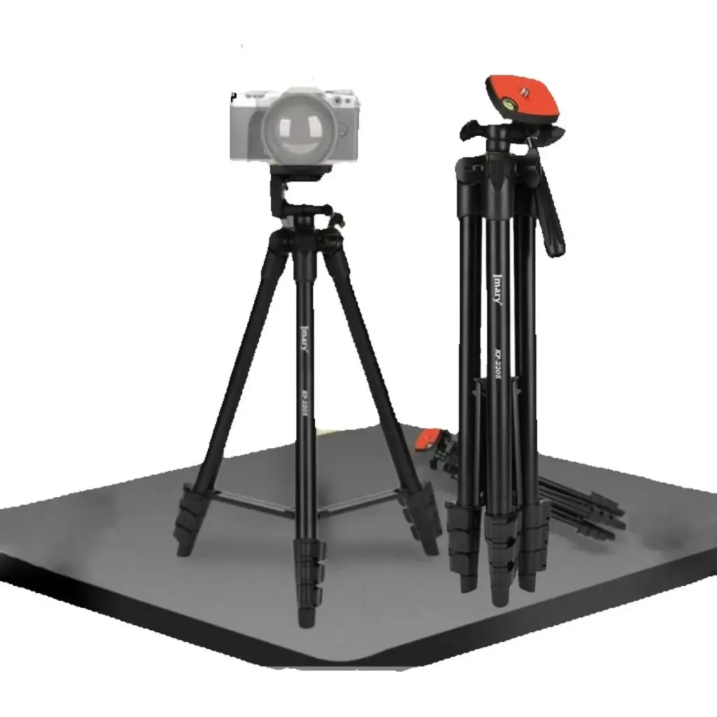 Jmary KP-2205 Professional Tripod with 3-Way Pan/Tilt Head & Quick Release Plate – Heavy-Duty Aluminum Alloy Build for Stability | Ideal for DSLR, Mirrorless & Video Cameras Jmary KP-2205 Professional Tripod with 3-Way Pan/Tilt Head & Quick Release Plate – Heavy-Duty Aluminum Alloy Build for Stability | Ideal for DSLR, Mirrorless & Video Cameras