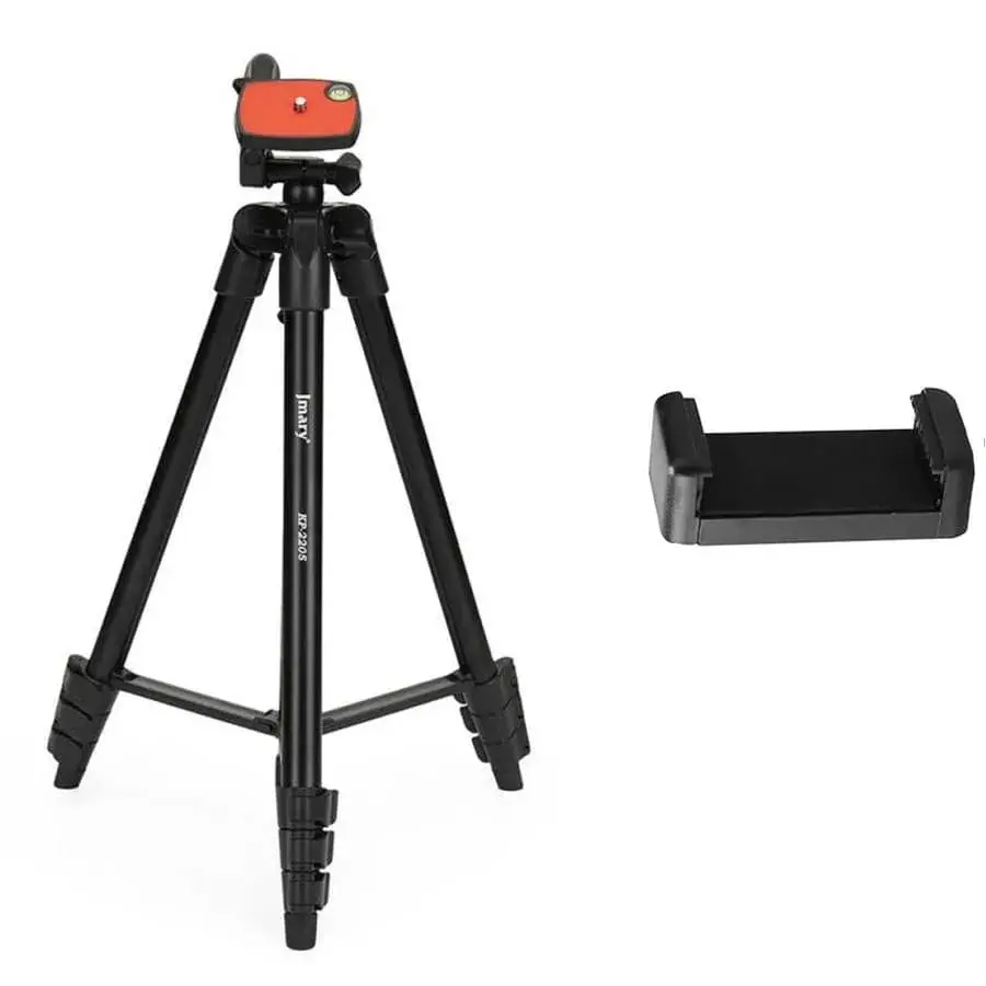 Jmary KP-2205 Professional Tripod with 3-Way Pan/Tilt Head & Quick Release Plate – Heavy-Duty Aluminum Alloy Build for Stability | Ideal for DSLR, Mirrorless & Video Cameras Jmary KP-2205 Professional Tripod with 3-Way Pan/Tilt Head & Quick Release Plate – Heavy-Duty Aluminum Alloy Build for Stability | Ideal for DSLR, Mirrorless & Video Cameras