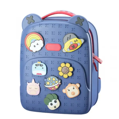 PICOCICI K16 Kids Rubber Backpack – Waterproof, Durable, Lightweight School & Travel Bag with Adjustable Straps and Trendy Design