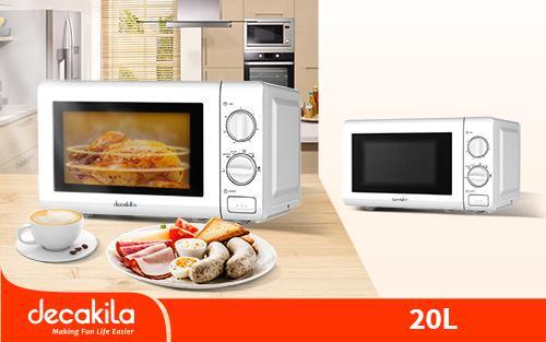 Decakila Microwave Oven With 30 minute Timer, 700W Motor, 20L Capacity and 6 Power Levels (KEMC007W) Decakila Microwave Oven With 30 minute Timer, 700W Motor, 20L Capacity and 6 Power Levels (KEMC007W)