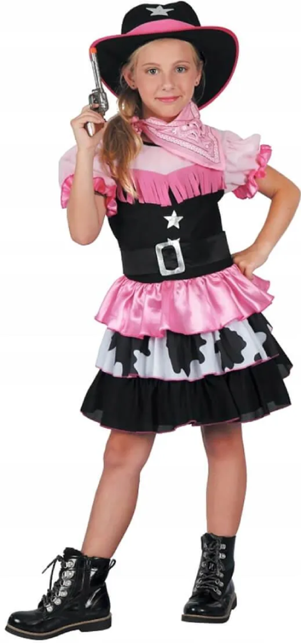 LUCIDA Cow Girl Costume for Infants (80-92CM) & Toddlers (92-104CM)
