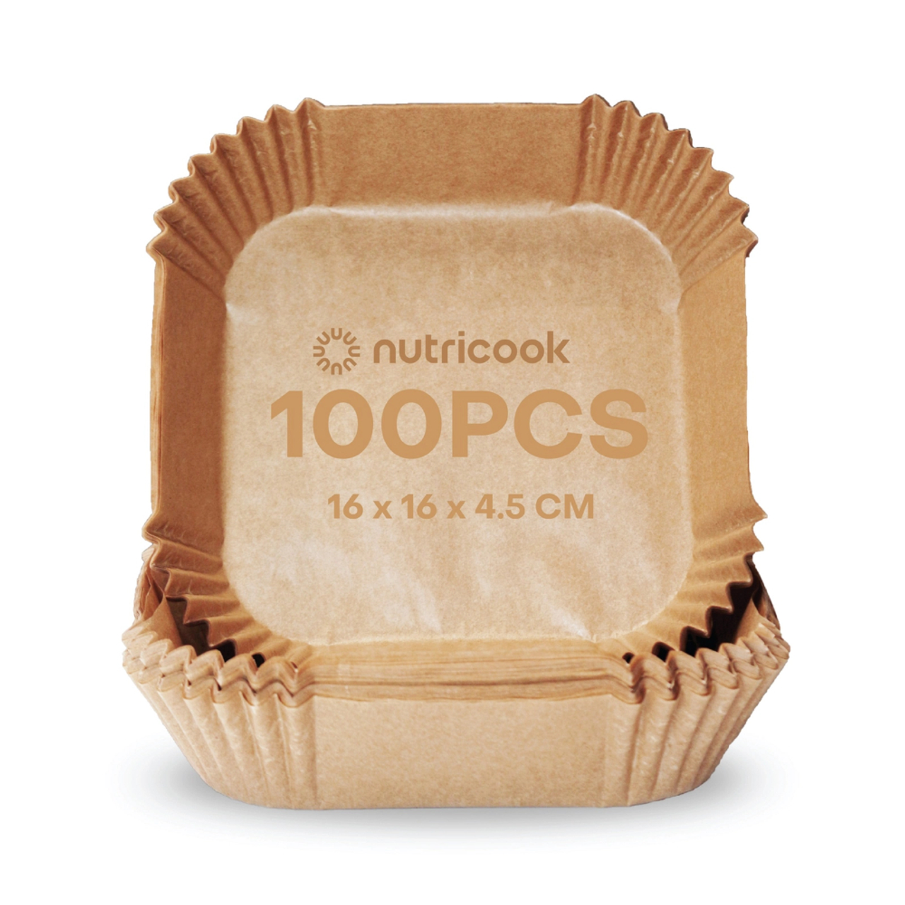 Nutricook 100Pcs Disposable Air Fryer Liners | Non-Stick, Heat-Resistant