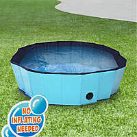 The Murphy & Roxy Forever Friends Folding Pet Pool - 122x30cm - Perfect for x-small, small and medium dog breeds The Murphy & Roxy Forever Friends Folding Pet Pool - 122x30cm - Perfect for x-small, small and medium dog breeds