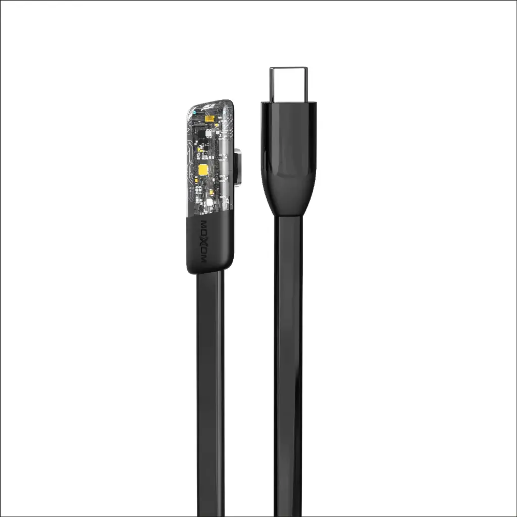 MOXOM MX‑CB193 Silicone PD 60 W USB‑C to USB‑C Cable (1.2 m) | Ultra‑Soft Liquid‑Silicone Jacket, Tangle‑Free | Fast Charge & 480 Mbps Data Sync