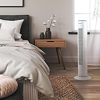 Beper Tower Fan 45W, Quiet Fan, Height 72cm, Automatic Oscillation [White], P206VEN301