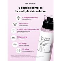 Cosrx - The 6 Peptide Skin Booster Serum pore ,sebum, firmness, fine lines, skin texture, skin tone and soothing 150ml  - Korean Skin Care