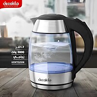 Decakila-water boiler 2500-3000W, 1.8L ,Glass, Whit LED high quality British (OTTER) thermostat KEKT025M Decakila-water boiler 2500-3000W, 1.8L ,Glass, Whit LED high quality British (OTTER) thermostat KEKT025M