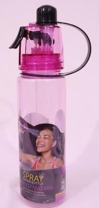 Spray Water Bottle 800ml – 2-in-1 Drinking & Cooling Mist Sports Bottle | BPA-Free, Leak-Proof, Lightweight Hydration Bottle with Built-in Spray Function for Sports and Gym