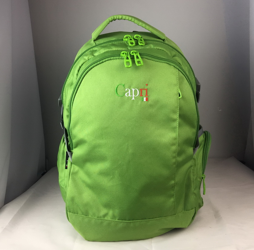 Capri Green School Backpack – Durable & Spacious School Bag with Multiple Compartments, Ergonomic Design, Lightweight Construction, and Stylish Green Finish