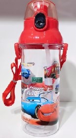 Cars BPA-Free Leak-Proof Water Bottle – Durable, Lightweight, Portable Kids Drinking Bottle Featuring Lightning McQueen and Disney Cars Character Design for School