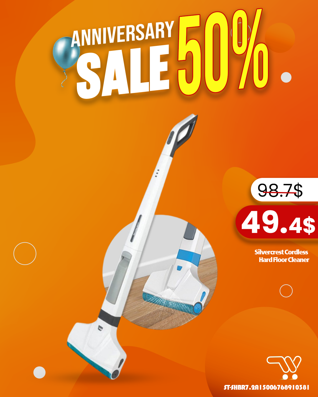 Silvercrest Cordless Hard Floor Cleaner Silvercrest Cordless Hard Floor Cleaner