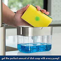 SilverSuds SinkMate: Dish Soap Dispenser and Sponge Holder SilverSuds SinkMate: Dish Soap Dispenser and Sponge Holder