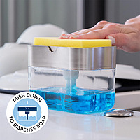 SilverSuds SinkMate: Dish Soap Dispenser and Sponge Holder SilverSuds SinkMate: Dish Soap Dispenser and Sponge Holder