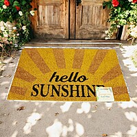 Printed Hello Sunshine Coir Mat 18x28, DOORMAT 40X70 CM