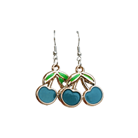 FRESH CHERRY EARINGS-YELLOW FRESH CHERRY EARINGS-YELLOW