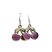 FRESH CHERRY EARINGS-YELLOW FRESH CHERRY EARINGS-YELLOW