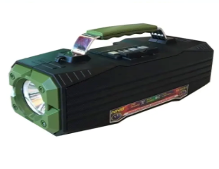 NS-Q57BT Wireless Speaker with USB/TF Music Player, Built-In Bluetooth, AUX Input, Handle, USB Cable, and Built-In Torch Light
