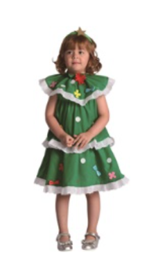 LUCIDA Christmas Tree Costume for Infants (80-92CM) & Toddlers (92-104CM) –
