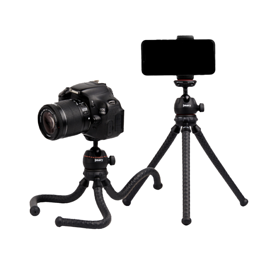 JMARY MT-25 Multifunctional Mini Tripod – Lightweight Aluminum Tripod with Adjustable Height up to 1.5m, Quick-Release Plate, and Universal Compatibility for Cameras & Smartphones