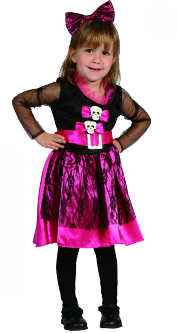 LUCIDA Pink Witch Costume for Infants (80-92CM) & Toddlers (92-104CM)