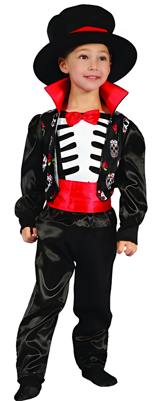 LUCIDA Skeleton Costume for Infants (80-92CM) & Toddlers (92-104CM)