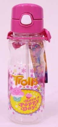 TROLLS 500ML Water Bottle 96PCS - Colorful, BPA-Free Reusable Plastic Bottles with Leak-Proof Caps Featuring Trolls Character Designs, Perfect for Kids’ Parties and Schools