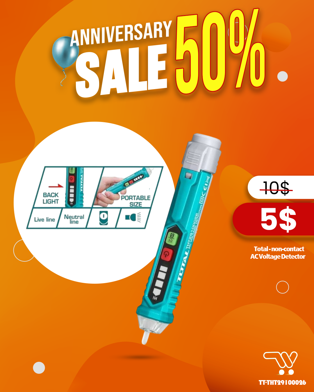 Total - non-contact AC Voltage Detector