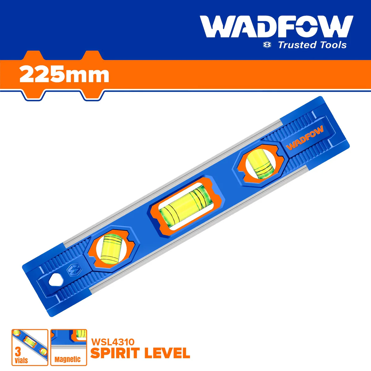 225mm Magnetic Spirit Level with 3 Vials Precision Aluminum and ABS Construction Compact, Durable, and Lightweight Horizontal, Vertical & 45° Measurement Ideal for Construction, Carpentry & DIY 225mm Magnetic Spirit Level with 3 Vials Precision Aluminum and ABS Construction Compact, Durable, and Lightweight Horizontal, Vertical & 45° Measurement Ideal for Construction, Carpentry & DIY