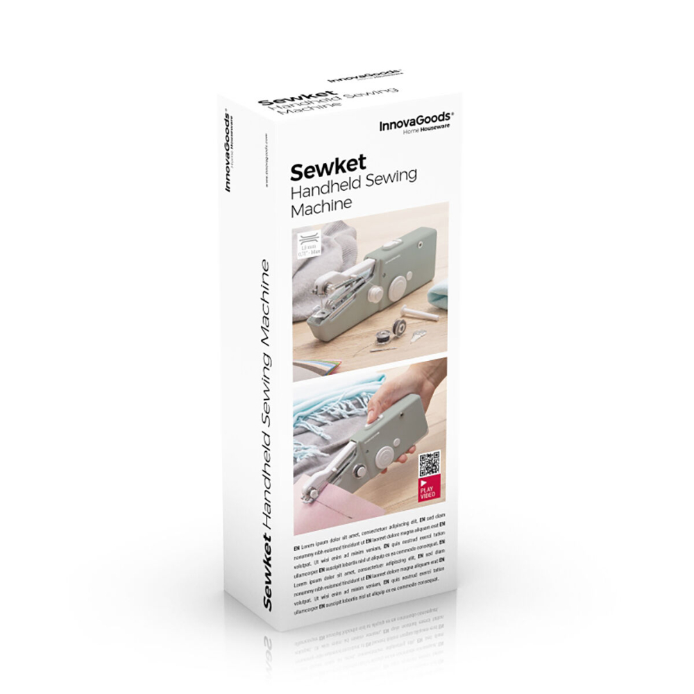 InnovaGoods Portable Travel Handheld Sewing Machine Sewket, V0103018, Its portable design makes it easy to carry, so you can tackle repairs anytime and anywhere, whether at home or on your travels. InnovaGoods Portable Travel Handheld Sewing Machine Sewket, V0103018, Its portable design makes it easy to carry, so you can tackle repairs anytime and anywhere, whether at home or on your travels.