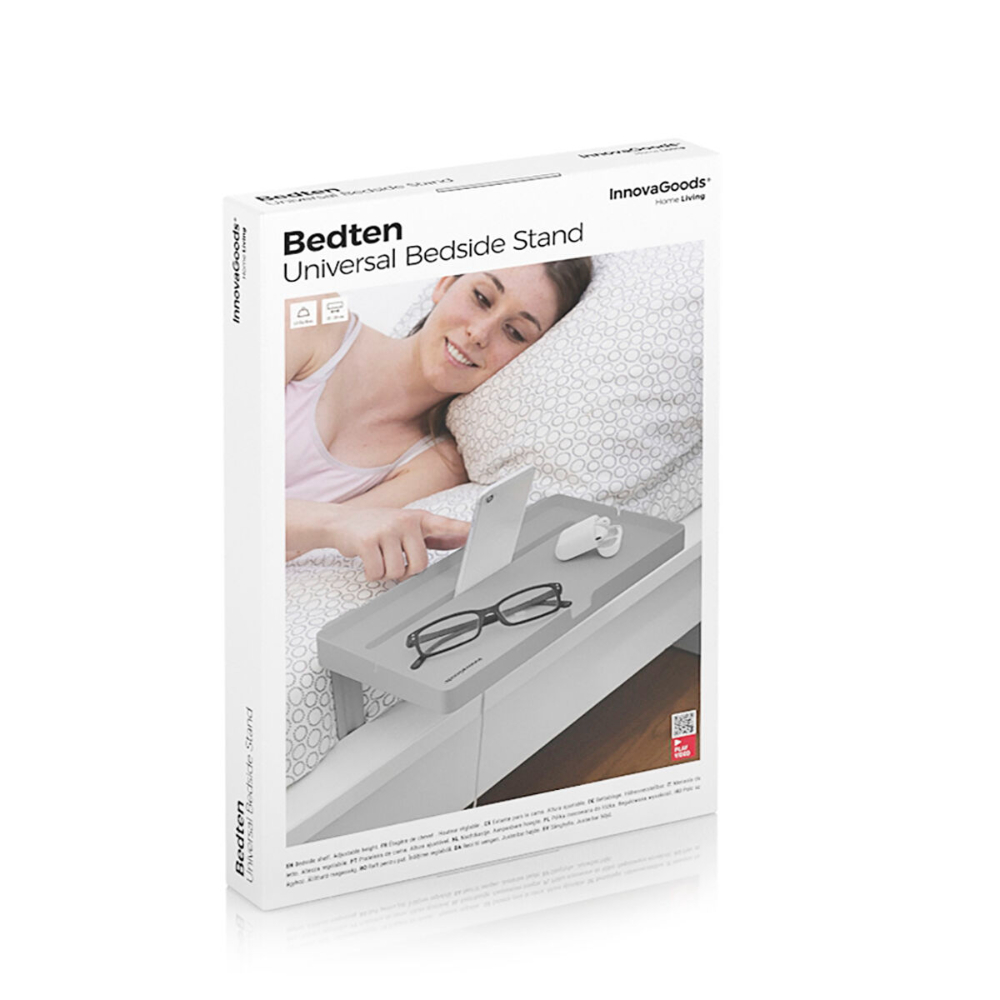 InnovaGoods Universal Bed Shelf Bedten, V0103325, a practical and innovative solution for maximizing space and convenience in your bedroom. InnovaGoods Universal Bed Shelf Bedten, V0103325, a practical and innovative solution for maximizing space and convenience in your bedroom.