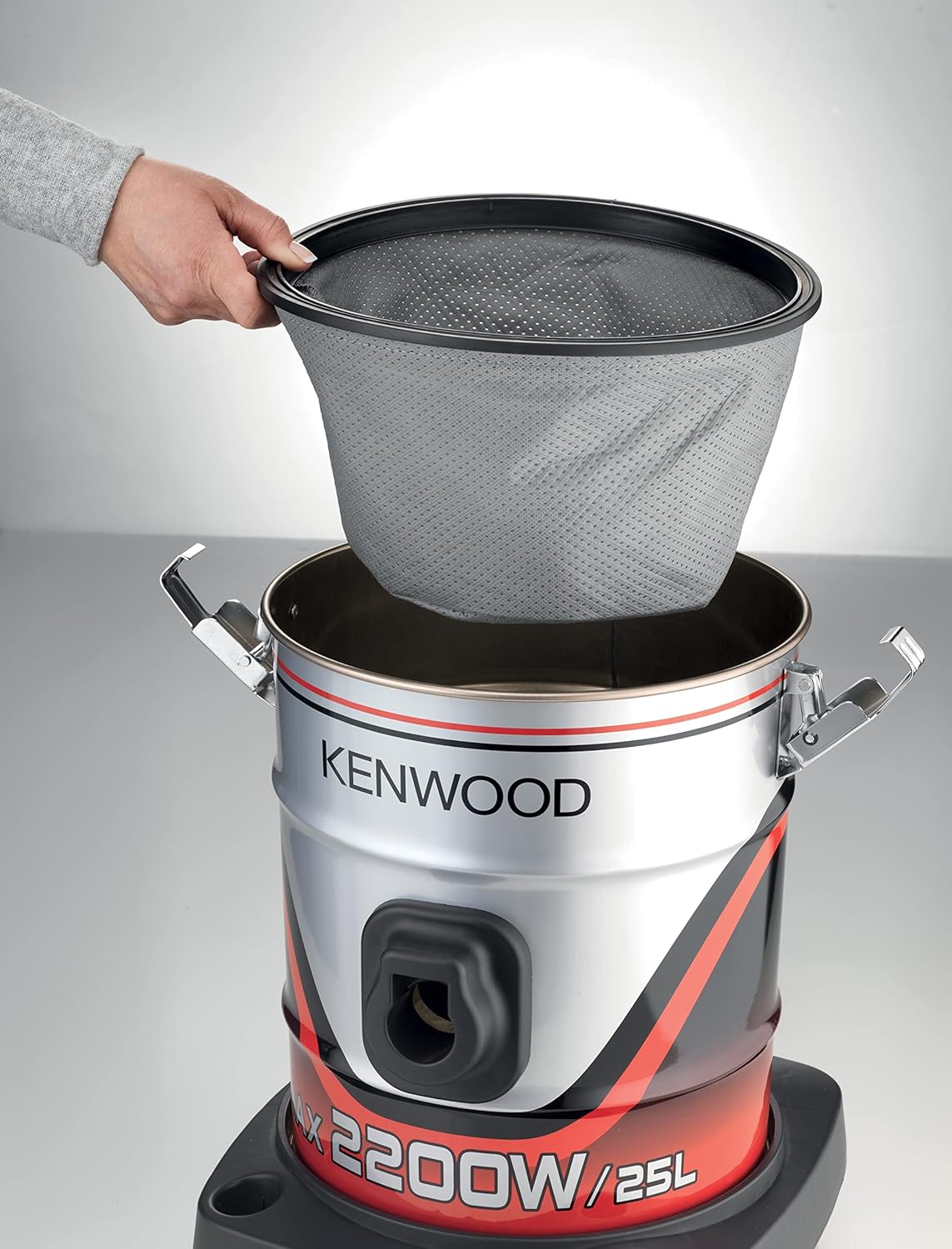 Kenwood 2200W High-Powered Drum Vacuum Cleaner with Large 25-Litre Capacity, Durable Stainless Steel Body, Advanced Filtration System, and Versatile Cleaning Accessories – Model VDM60.000BR Kenwood 2200W High-Powered Drum Vacuum Cleaner with Large 25-Litre Capacity, Durable Stainless Steel Body, Advanced Filtration System, and Versatile Cleaning Accessories – Model VDM60.000BR