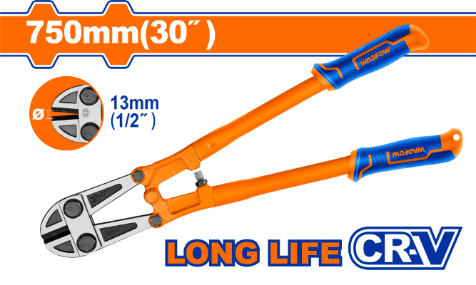 WADFOW 30-Inch Heavy-Duty Drop-Forged Bolt Cutter – Max Cutting Capacity 13mm – Industrial Steel Cutter with Reinforced Blades and Ergonomic Handle WADFOW 30-Inch Heavy-Duty Drop-Forged Bolt Cutter – Max Cutting Capacity 13mm – Industrial Steel Cutter with Reinforced Blades and Ergonomic Handle