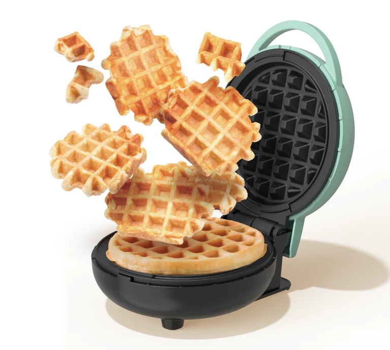 Nutricook Mini Waffle Maker 350–400W – Aqua Marine, NC-WM100BG