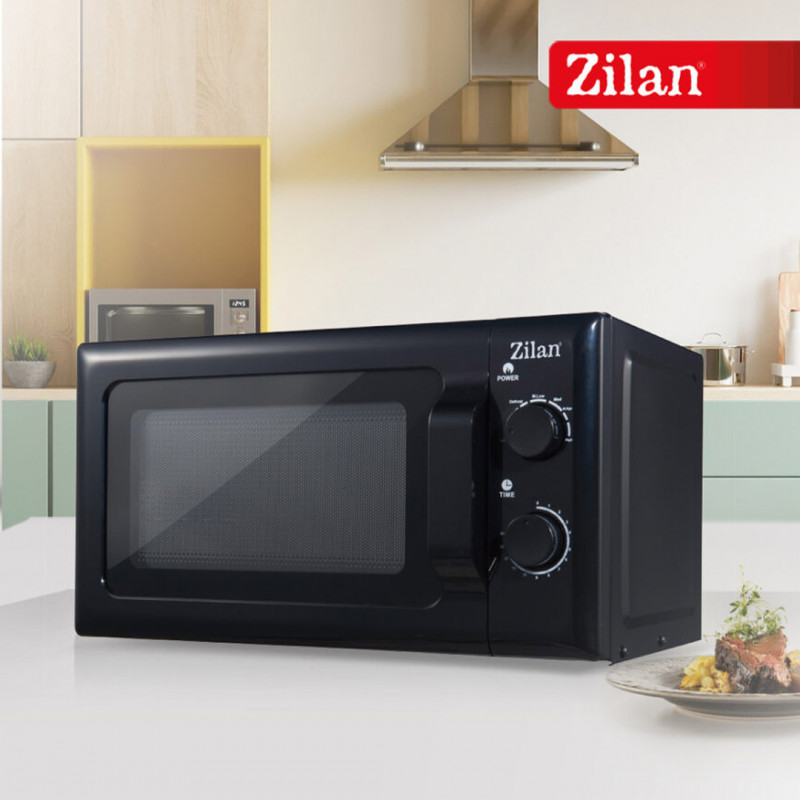 Zilan Microwave Oven ZLN1222 – 20L Compact Microwave with 700W Power | Efficient Heating, Cooking & Defrosting Functions, Mechanical Control